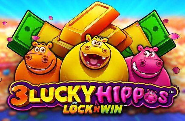 3 Lucky Hippos Lock and Win von Games Global